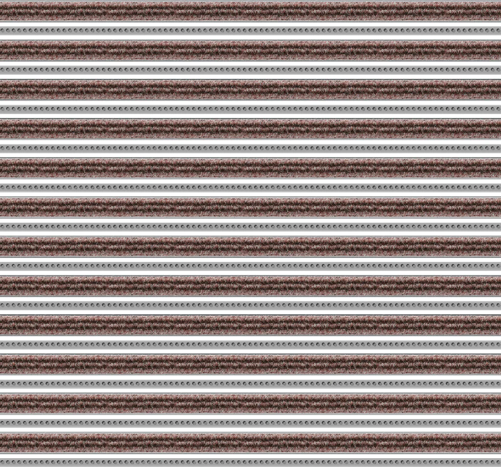 Top Clean Trend Aluminum Entrance Matting - 17mm with Ribbed Carpet & Brush Strip - Image 36