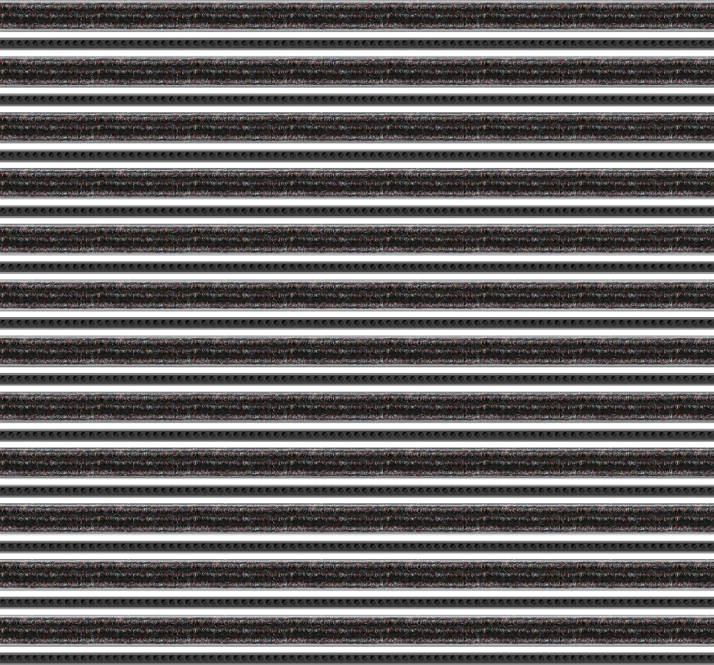 Top Clean Trend Aluminum Entrance Matting - 17mm with Ribbed Carpet & Brush Strip - Image 38