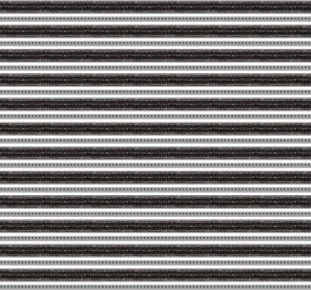 Top Clean Trend Aluminum Entrance Matting - 17mm with Ribbed Carpet & Brush Strip - Image 39