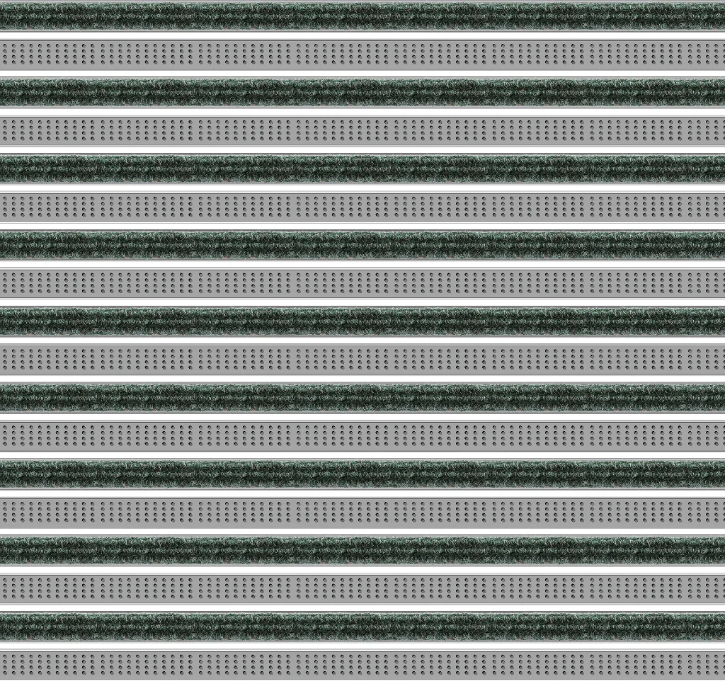 Top Clean Trend Aluminum Entrance Matting - 17mm with Ribbed Carpet & Cassette Brush - Image 14