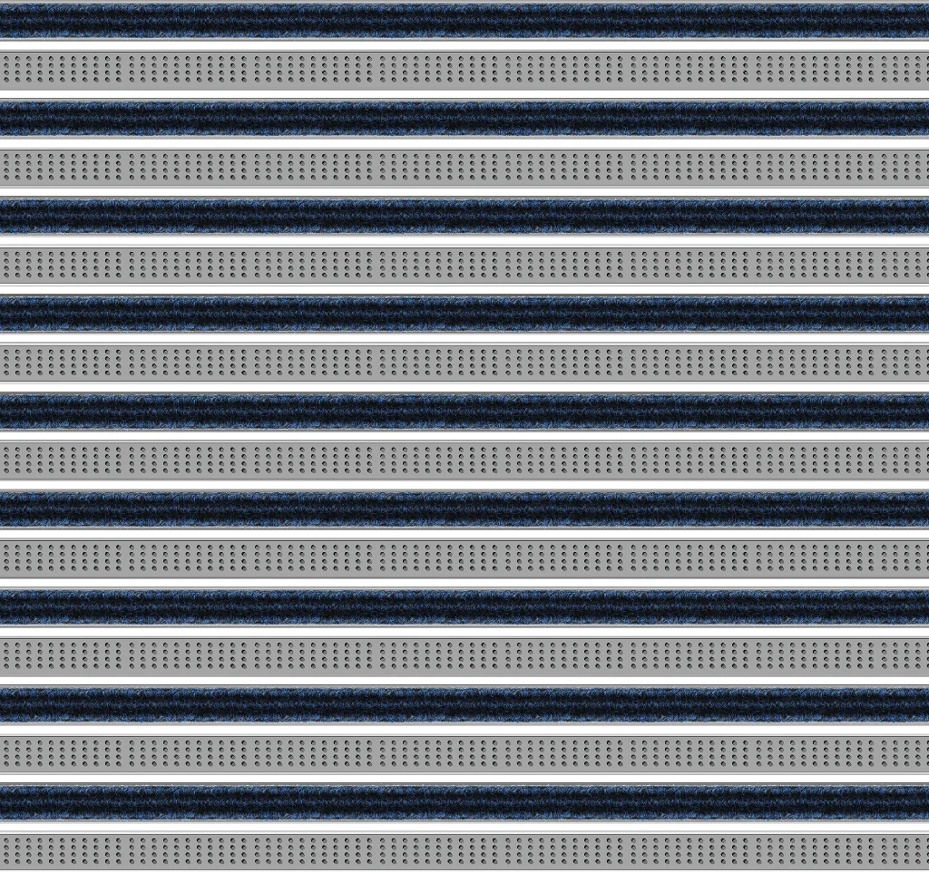 Top Clean Trend Aluminum Entrance Matting - 17mm with Ribbed Carpet & Cassette Brush - Image 16