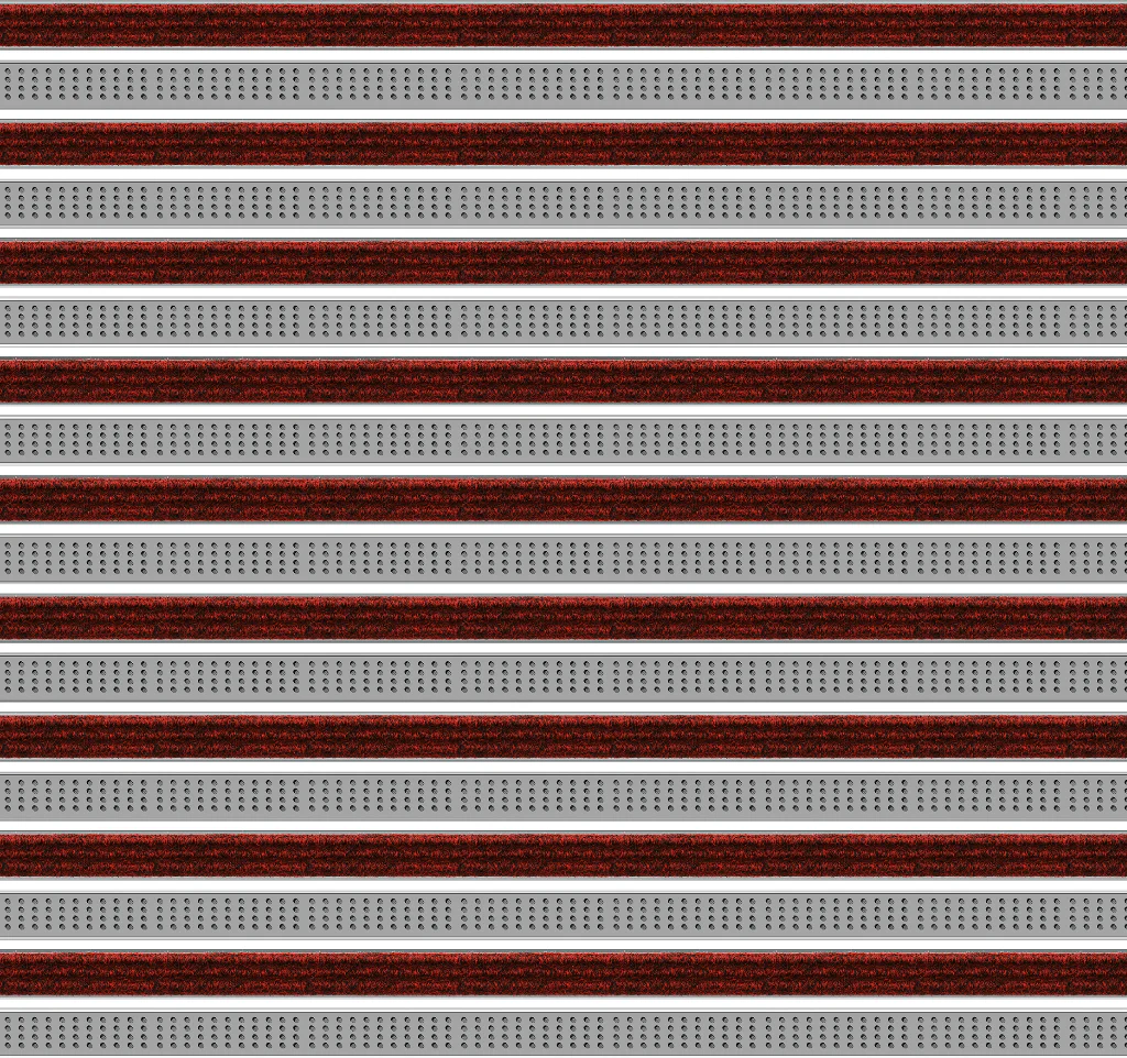 Top Clean Trend Aluminum Entrance Matting - 17mm with Ribbed Carpet & Cassette Brush - Image 18
