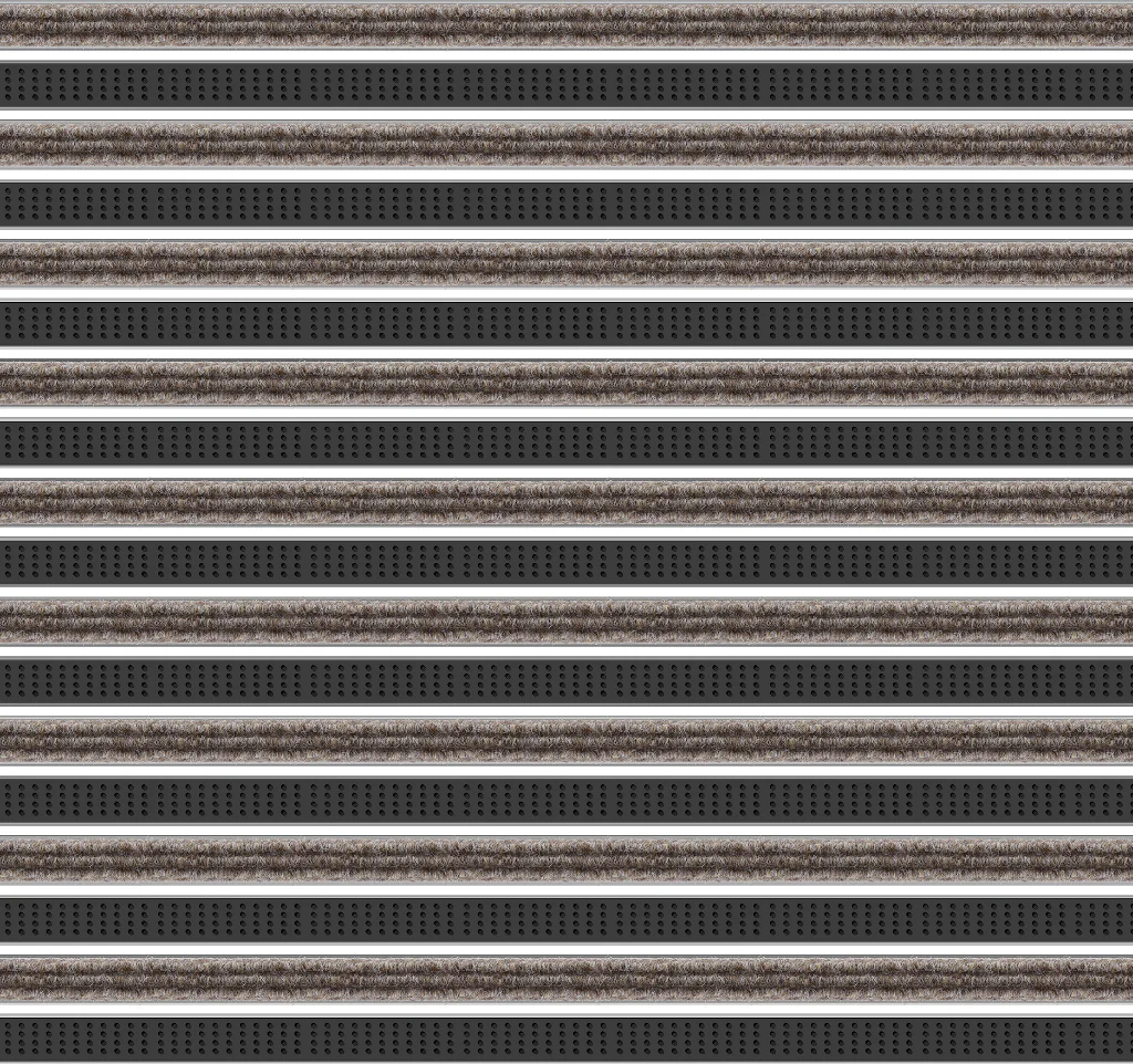 Top Clean Trend Aluminum Entrance Matting - 17mm with Ribbed Carpet & Cassette Brush - Image 19