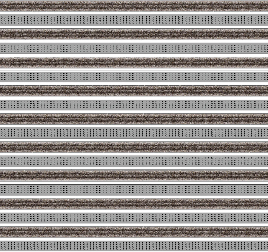 Top Clean Trend Aluminum Entrance Matting - 17mm with Ribbed Carpet & Cassette Brush - Image 20