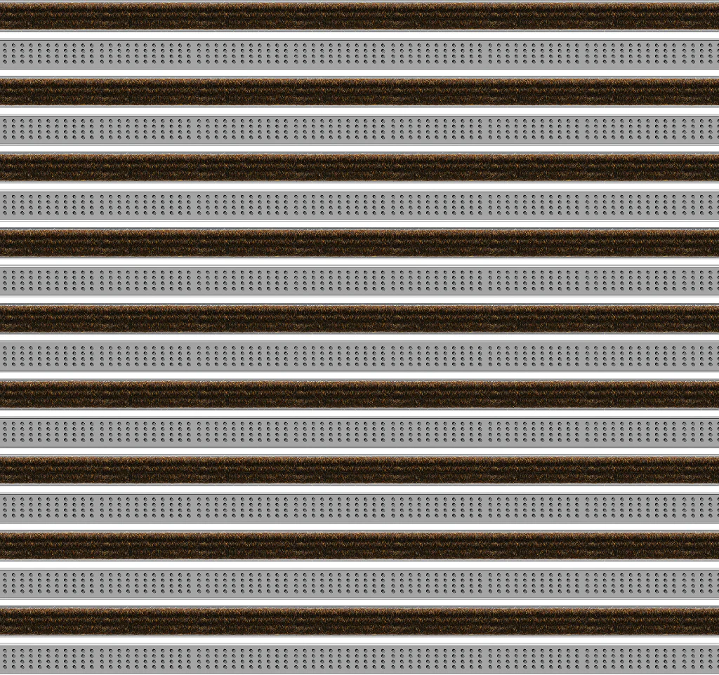 Top Clean Trend Aluminum Entrance Matting - 17mm with Ribbed Carpet & Cassette Brush - Image 22