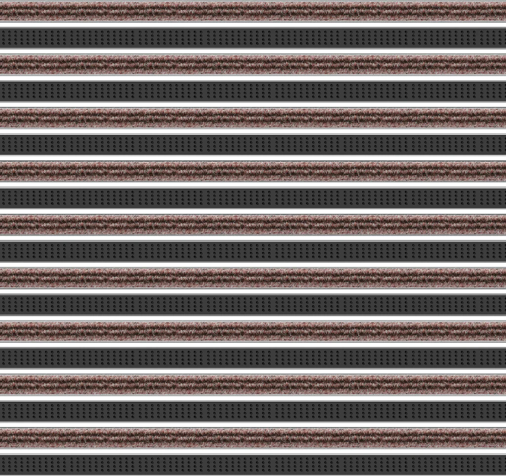 Top Clean Trend Aluminum Entrance Matting - 17mm with Ribbed Carpet & Cassette Brush - Image 25