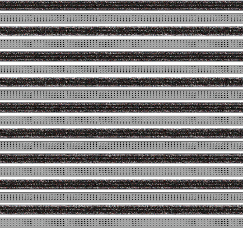 Top Clean Trend Aluminum Entrance Matting - 17mm with Ribbed Carpet & Cassette Brush - Image 28