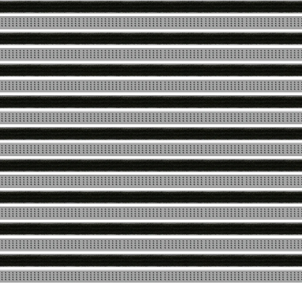 Top Clean Trend Aluminum Entrance Matting - 17mm with Ribbed Carpet & Cassette Brush - Image 30