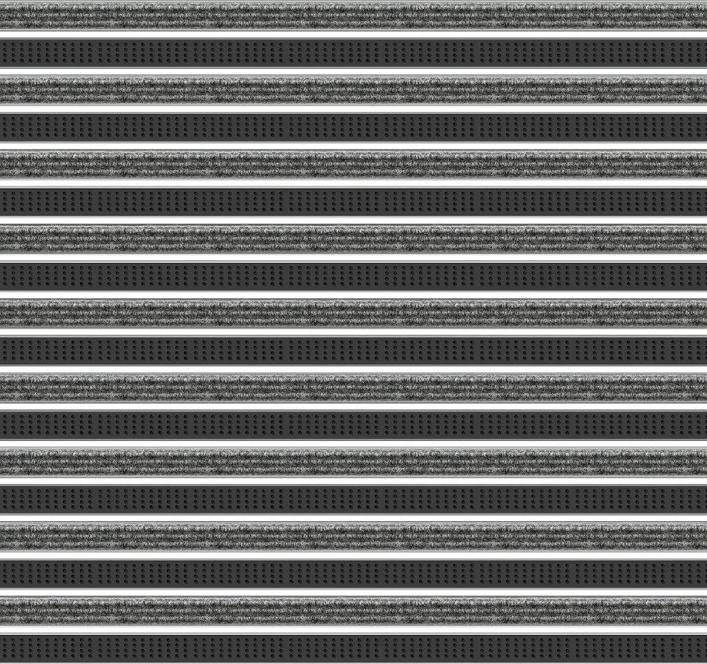 Top Clean Trend Aluminum Entrance Matting - 17mm with Ribbed Carpet & Cassette Brush - Image 5