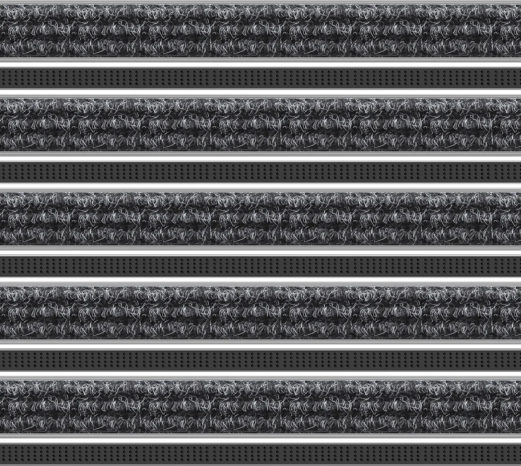 Top Clean Trend Aluminum Entrance Matting - 17mm with Ribbed Carpet & Cassette Brush - Image 7