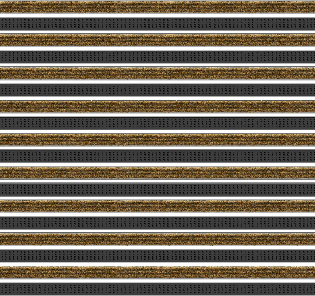 Top Clean Trend Aluminum Entrance Matting - 17mm with Ribbed Carpet & Cassette Brush - Image 9