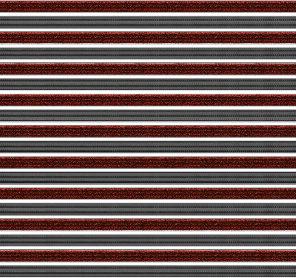 Top Clean Trend Aluminum Entrance Matting - 17mm with Ribbed Carpet & Grooved Rubber - Image 10