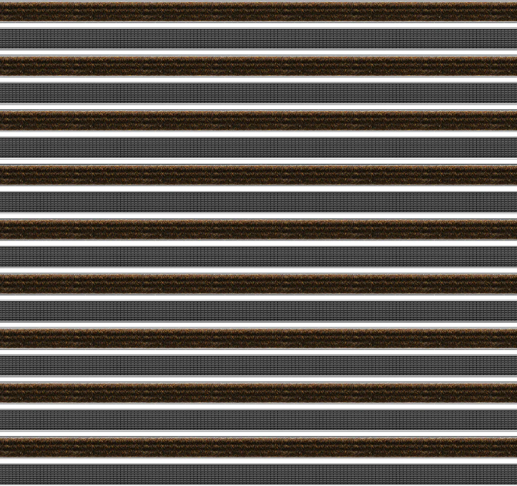 Top Clean Trend Aluminum Entrance Matting - 17mm with Ribbed Carpet & Grooved Rubber - Image 12