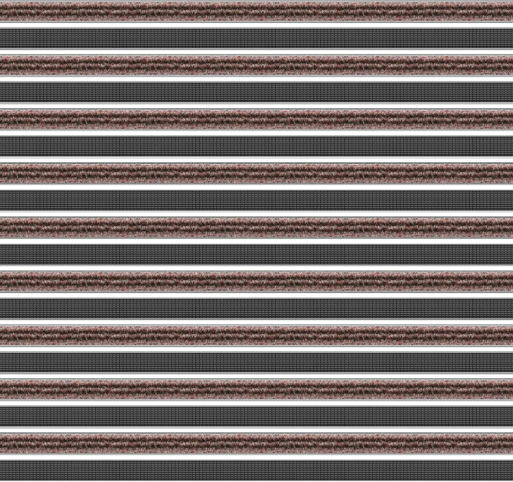Top Clean Trend Aluminum Entrance Matting - 17mm with Ribbed Carpet & Grooved Rubber - Image 14
