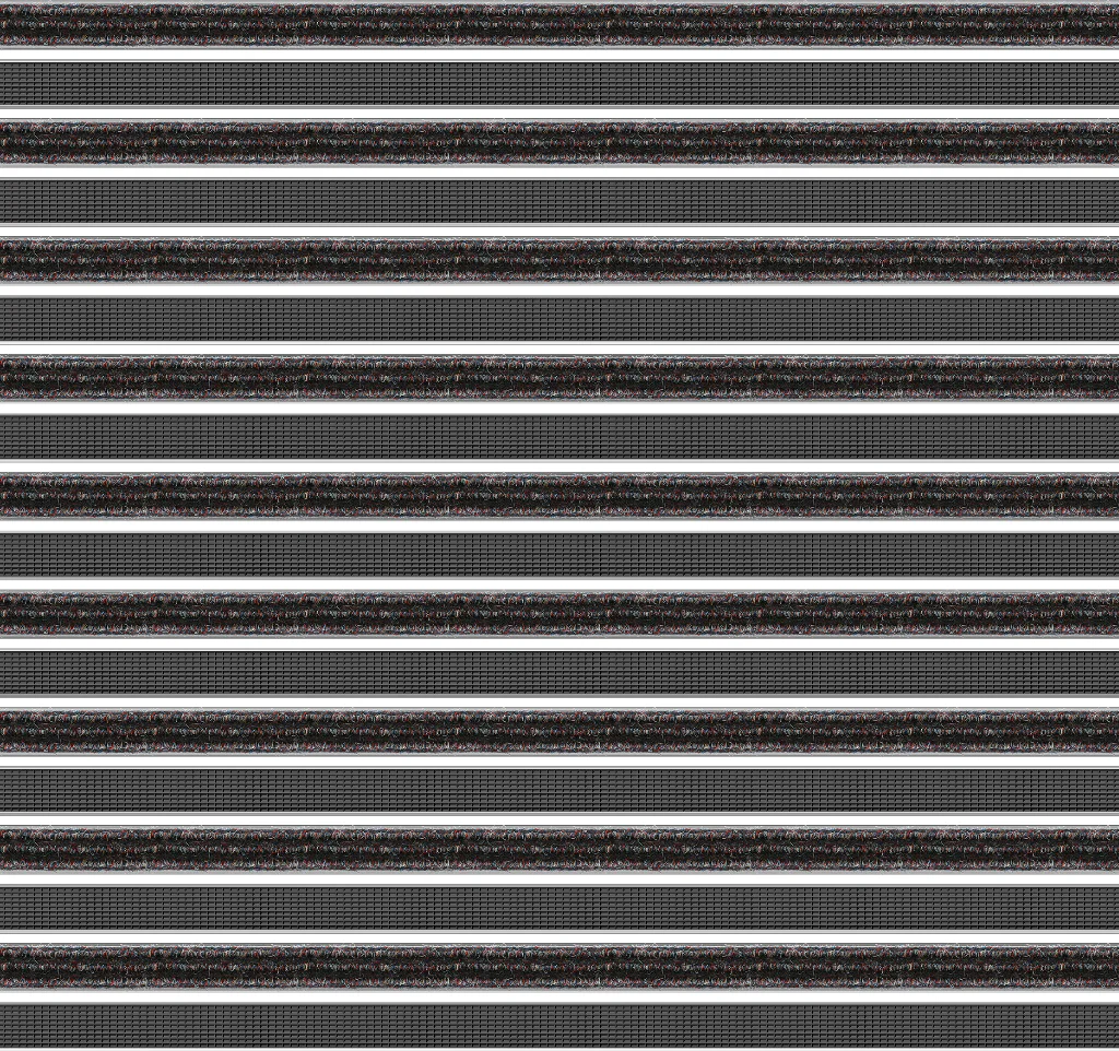 Top Clean Trend Aluminum Entrance Matting - 17mm with Ribbed Carpet & Grooved Rubber - Image 15