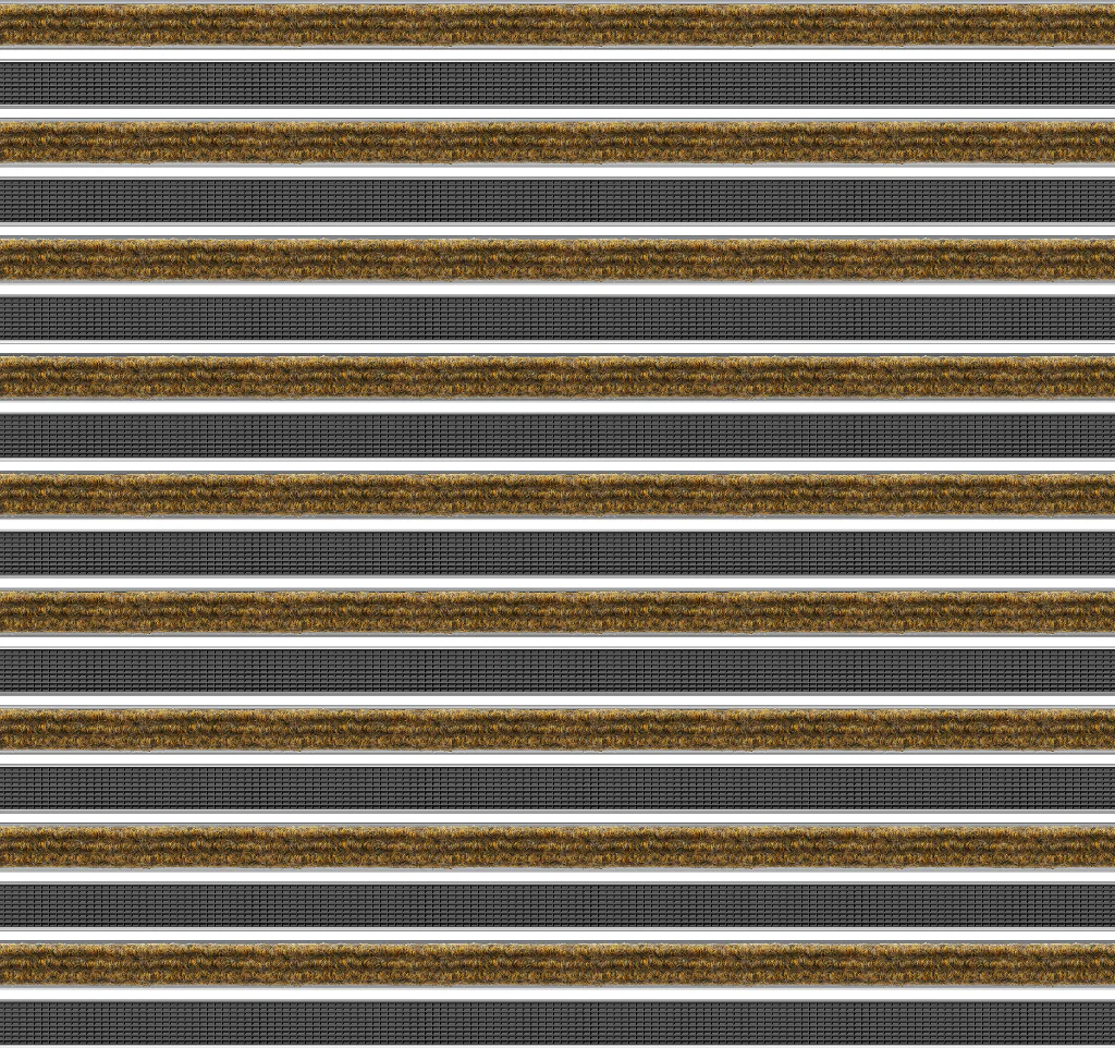 Top Clean Trend Aluminum Entrance Matting - 17mm with Ribbed Carpet & Grooved Rubber - Image 6
