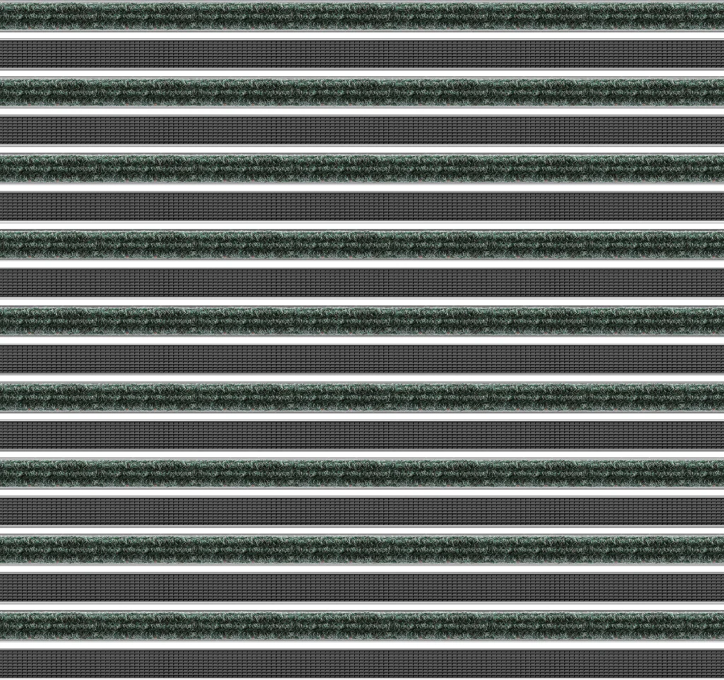 Top Clean Trend Aluminum Entrance Matting - 17mm with Ribbed Carpet & Grooved Rubber - Image 8