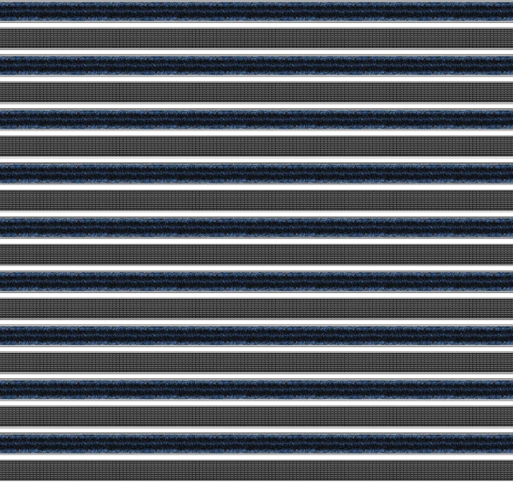 Top Clean Trend Aluminum Entrance Matting - 17mm with Ribbed Carpet & Grooved Rubber - Image 9