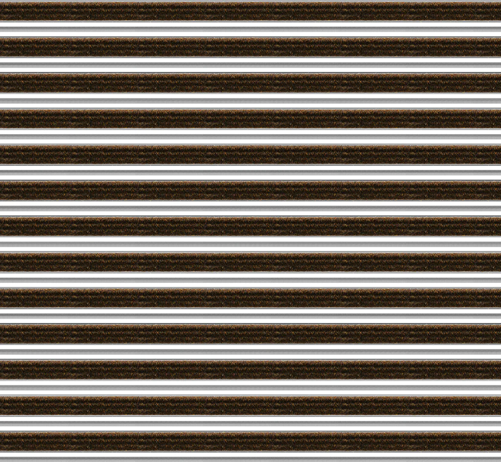 Top Clean Trend Aluminum Entrance Matting - 17mm with Ribbed Carpet & Scraper Bar - Image 12