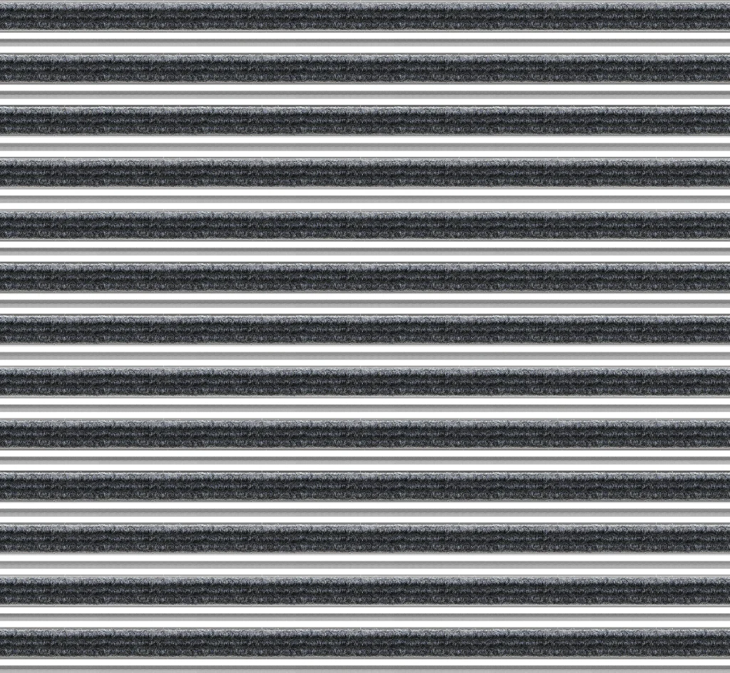 Top Clean Trend Aluminum Entrance Matting - 17mm with Ribbed Carpet & Scraper Bar - Image 13