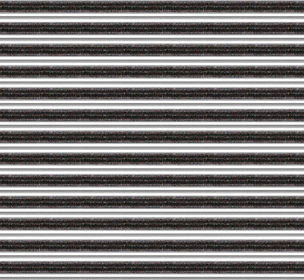Top Clean Trend Aluminum Entrance Matting - 17mm with Ribbed Carpet & Scraper Bar - Image 15