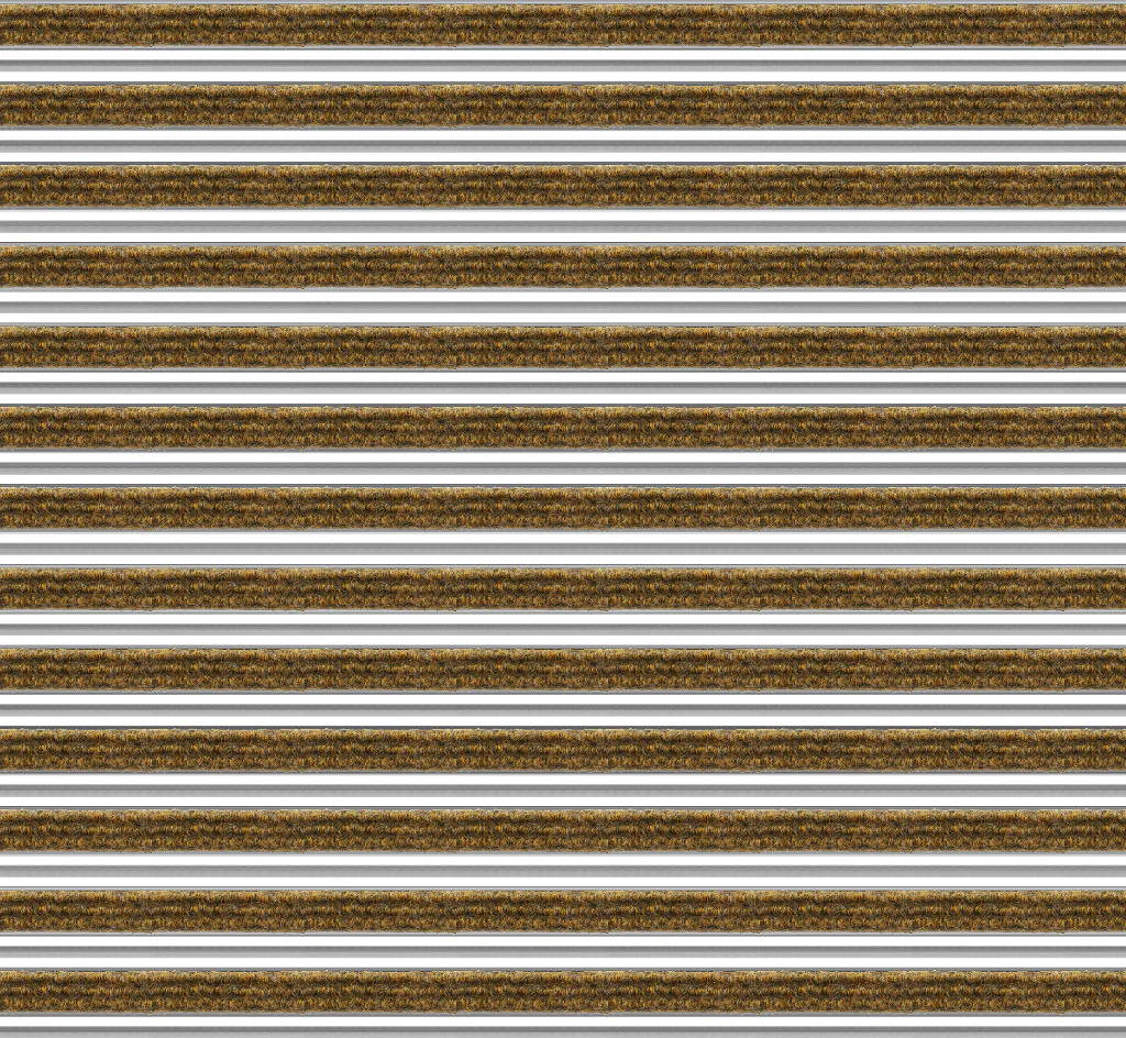 Top Clean Trend Aluminum Entrance Matting - 17mm with Ribbed Carpet & Scraper Bar - Image 6