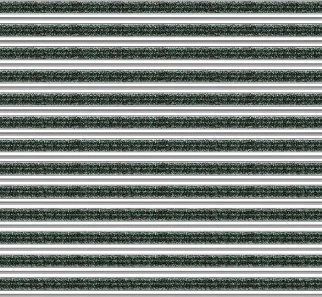 Top Clean Trend Aluminum Entrance Matting - 17mm with Ribbed Carpet & Scraper Bar - Image 8