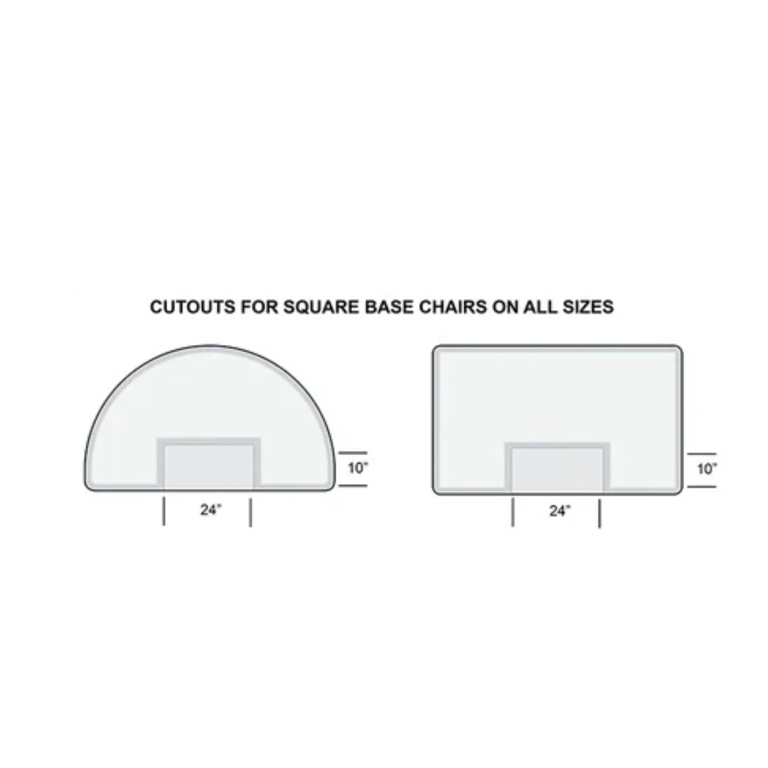 Vegas Heel Proof Salon Mats (with Square Cut Out) - Image 5